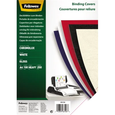 Fellowes Chromolux A4, 100pk, A4, Kunststoff, Weiß, 210 mm, 1 mm, 298 mm 5378006
