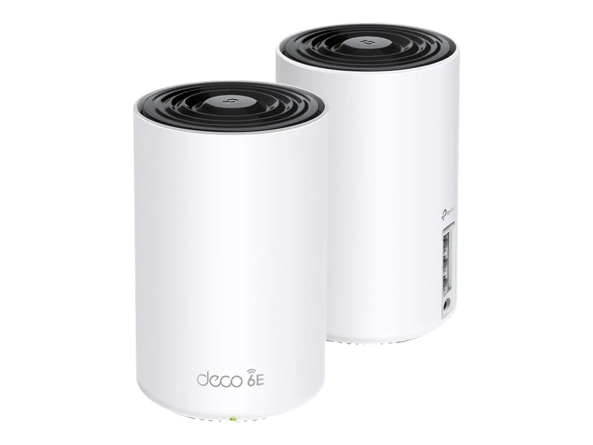 TP-Link Deco XE75 V1 - WLAN-System - (2 Router) - bis zu 510 m² - Netz 1GbE - Wi-Fi 6E - Multi-Band