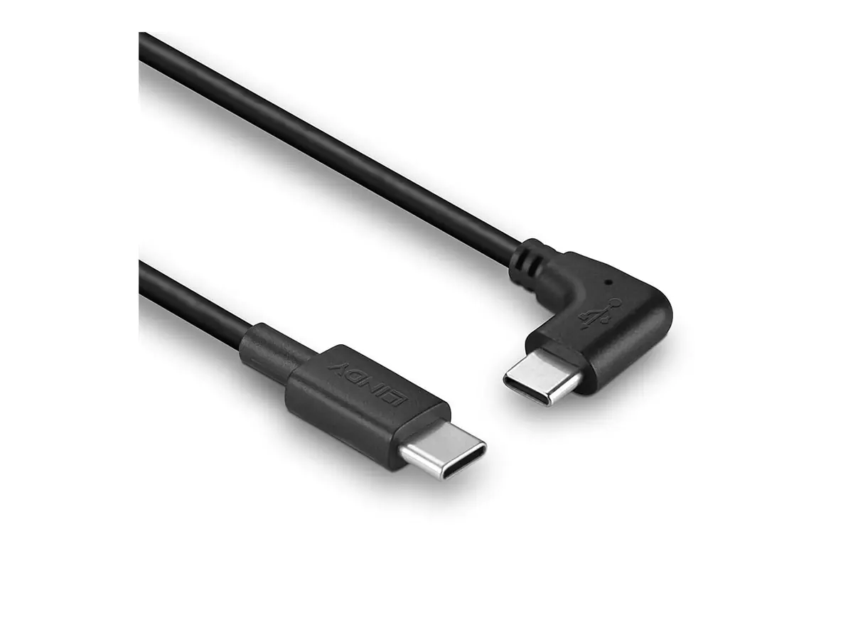 Lindy 1m USB 2.0 Typ C Kabel 90° gewinkelt