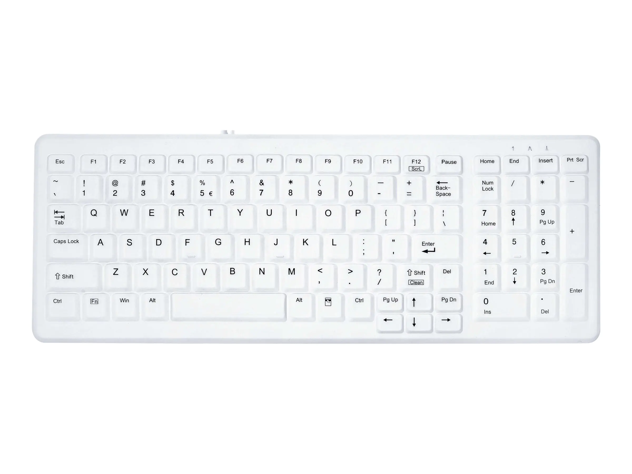 Active Key MedicalKey AK-C7000 - Tastatur - USB - Schweiz - weiß