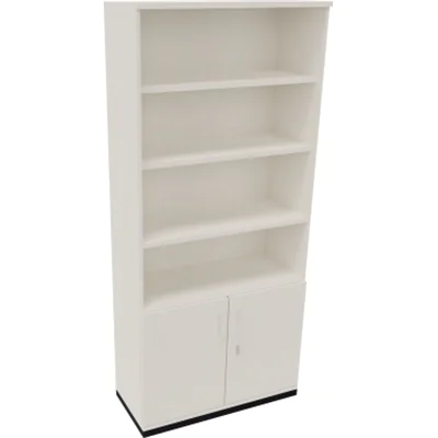 Kombischrank 2OH Tür 4OH Regal B1000xT442xH2221mm an/Weiß Kombischrank 2OH Tür 4OH Regal B1000xT442xH2221mm an/Weiß