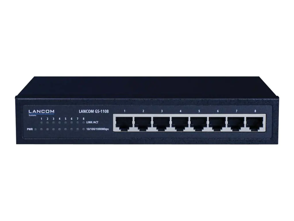 LANCOM GS-1108 - Switch - 8 x 10/100/1000 - Desktop