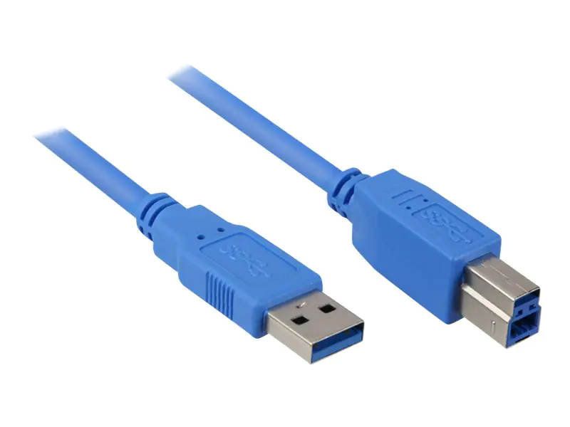 Sharkoon - USB-Kabel - USB Type B (M) zu USB Typ A (M) - USB 3.0 - 2 m - Schwarz
