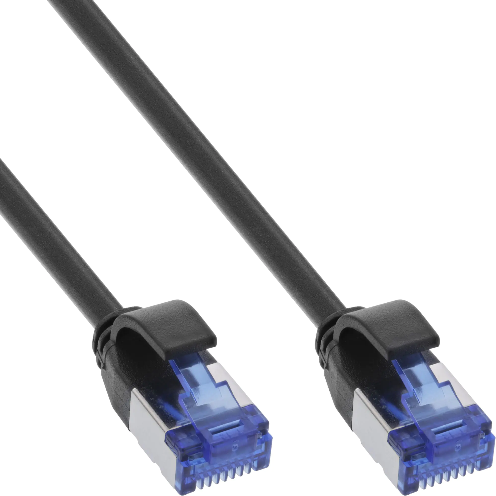 InLine - Patch-Kabel - RJ-45 (M) zu RJ-45 (M) - 5 m - 4.1 mm - S/FTP, PiMF - CAT 6a - IEEE 802.3bt - halogenfrei, ohne Haken, schmal, flexibel - Schwarz InLine - Patch-Kabel - RJ-45 (M) zu RJ-45 (M) - 5 m - 4.1 mm - S/FTP, PiMF - CAT 6a - IEEE 802.3bt - halogenfrei, ohne Haken, schmal, flexibel - Schwarz