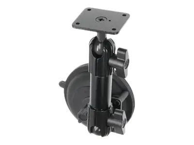 Brodit - Befestigungskit (Sockelmontage) - Kunststoff, Aluminium - Schwarz - Kfz-Becherhalter
