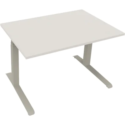 Sitz-/Stehtisch Kufe Doppels. Quad. B1200xT800xH645-1275 an/Beton Sitz-/Stehtisch Kufe Doppels. Quad. B1200xT800xH645-1275 an/Beton