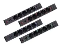REV Gamer - Steckdosenleiste - Wechselstrom 230 V - 3680 Watt - Ausgangsanschlüsse: 5 (2 x USB, 5 x Stromversorgung) - 1.4 m Schnur