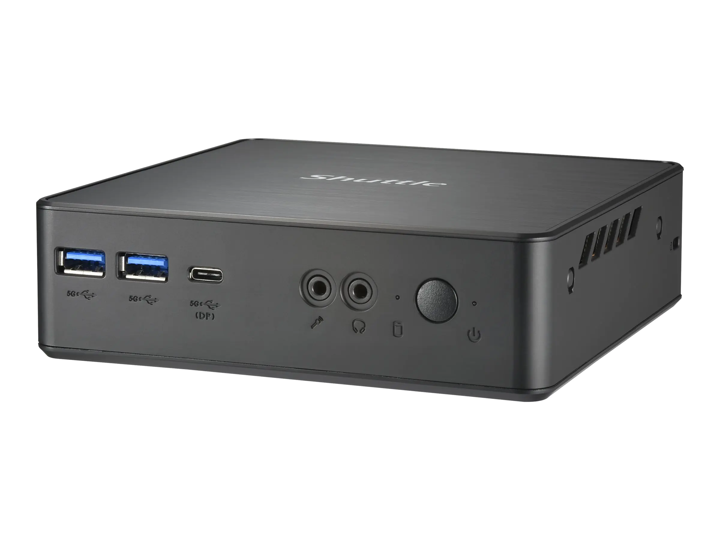 Shuttle XPC nano NC40U - Barebone - Mini-PC - 1 x Celeron 7305 / 1.1 GHz - RAM 0 GB - UHD Graphics 620 - 1GbE - Schwarz