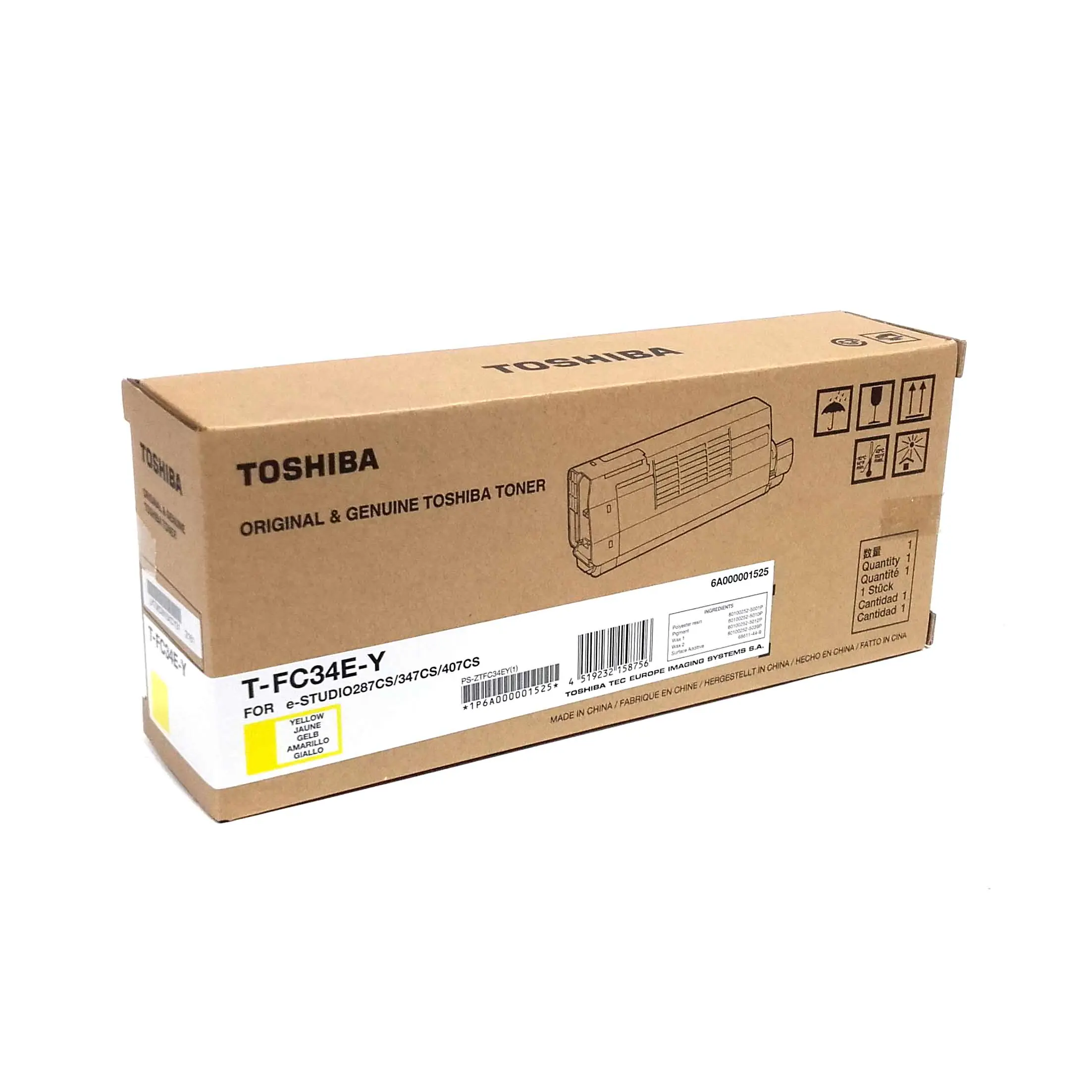 Toshiba TFC34EY - Gelb - Original - Tonerpatrone - für e-STUDIO 287CS, 347CS, 407CS