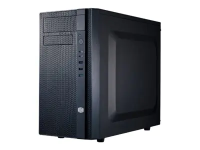 CoolerMaster N200 - Tower - mini ITX / micro ATX - keine Spannungsversorgung (ATX / PS/2) - schwarz - USB/Audio