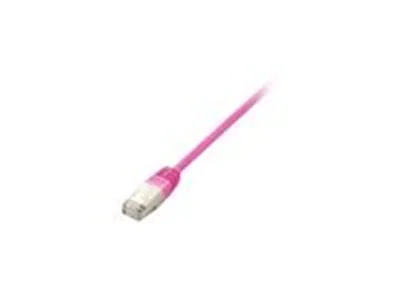 equip - Patch-Kabel - RJ-45 (M) zu RJ-45 (M) - 10 m - SSTP-Kabel - CAT 6 - halogenfrei, geformt, verseilt - pink