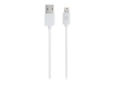 RealPower - Lade-/Datenkabel - Lightning männlich zu USB männlich - 1 m - weiß
