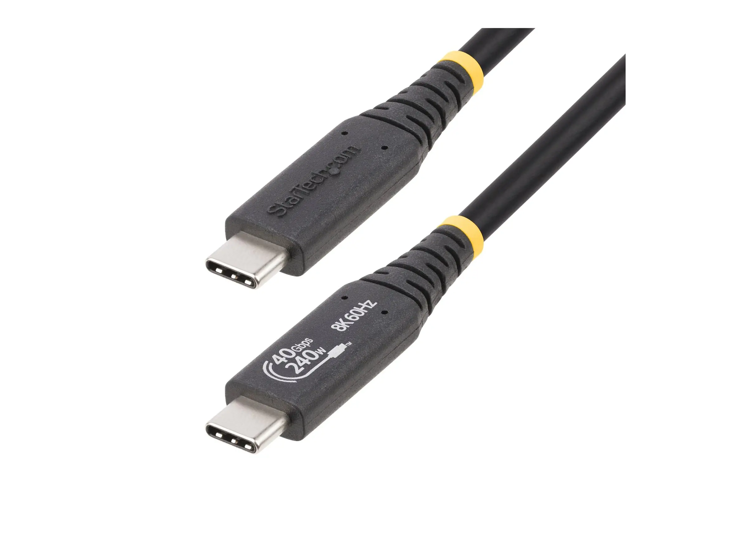 StarTech.com 50cm (1.6ft) USB4 Cable, USB-IF Certified USB-C Cord 40Gbps - USB-Kabel - 24 pin U
