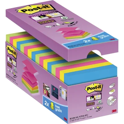 Post-it Haftnotiz R330S16 76x76mm 14+2St. Post-it Haftnotiz R330S16 76x76mm 14+2St.