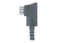Helos - Telefonadapter - TAE-F (M) - Schwarz