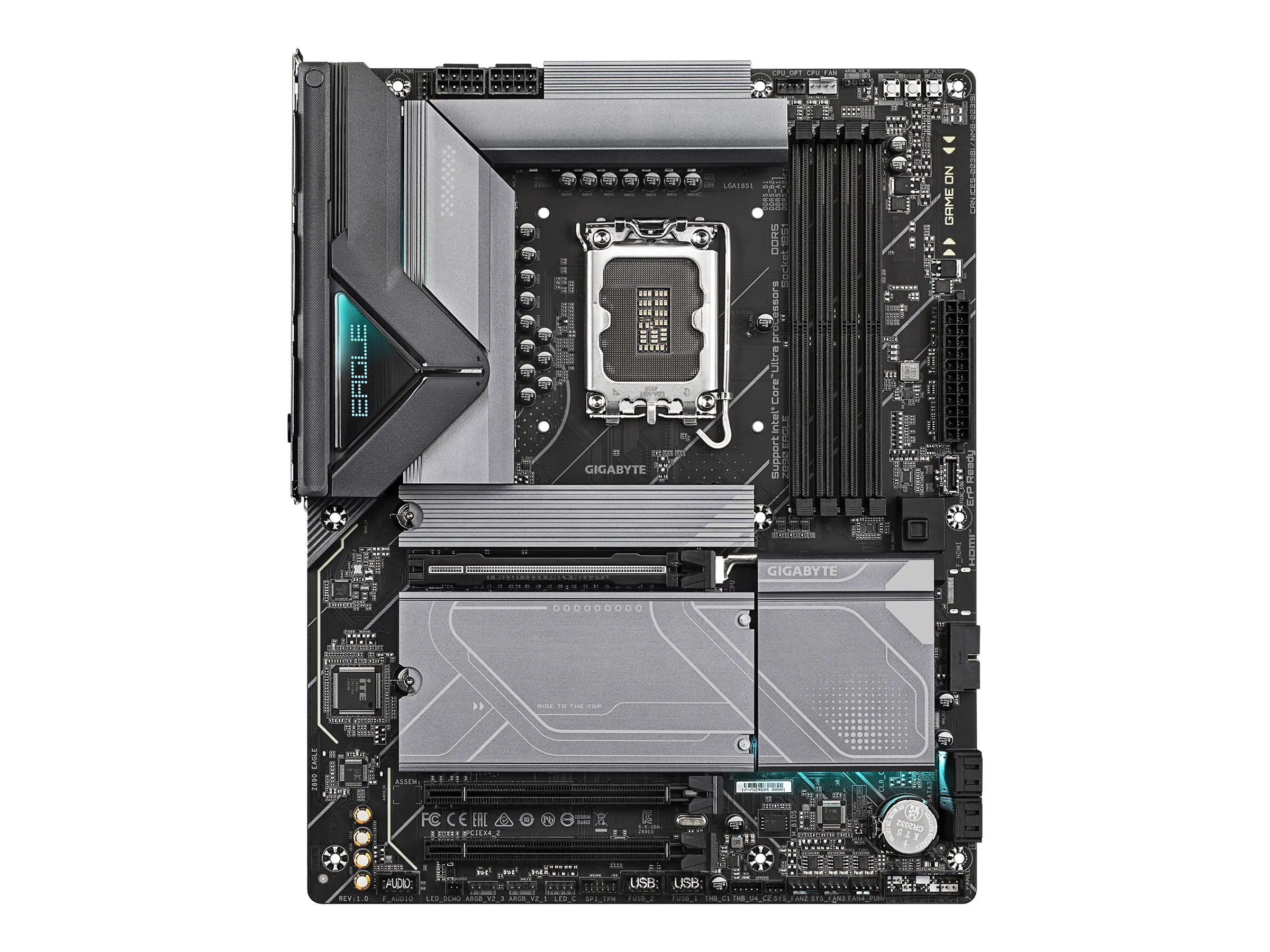Gigabyte Z890 EAGLE - Motherboard - ATX - LGA1851-Sockel - Z890 Chipsatz - USB4, USB 3.2 Gen 2, USB 3.2 Gen 1, USB-C 3.2 Gen2 - 2.5 Gigabit LAN - Onboard-Grafik (CPU erforderlich) - HD Audio (8-Kanal)