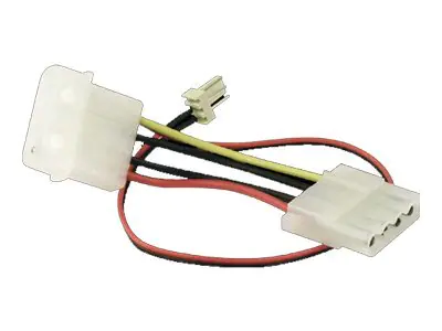 Sharkoon - Netzteil - interne Stromversorgung, 4-polig (M) zu interne Stromversorgung, 4-polig, 3 PIN Internal Power