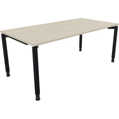 Schreibtisch Vierfuß Rundrohr B1800xT900xH680-820 an/Akazie hell Schreibtisch Vierfuß Rundrohr B1800xT900xH680-820 an/Akazie hell