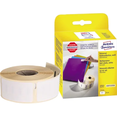 Avery Zweckform Etikett AS0722550 19x51mm 500 St./Rl. Avery Zweckform Etikett AS0722550 19x51mm 500 St./Rl.