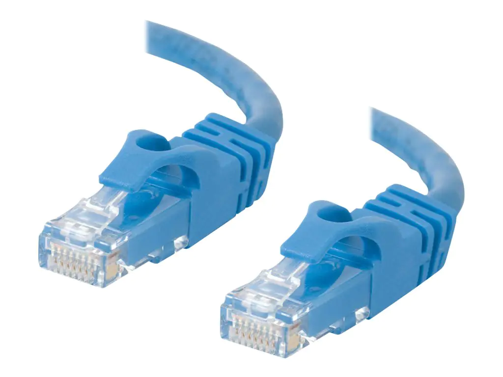 C2G Cat6 Booted Unshielded (UTP) Network Patch Cable - Patch-Kabel - RJ-45 (M) zu RJ-45 (M) - 5 m - UTP - CAT 6 - geformt, ohne Haken, verseilt - Blau