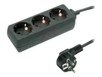 Roline - Steckdosenleiste - Wechselstrom 250 V - 3600 Watt - Eingabe, Eingang CEE 7/4 - Ausgangsanschlüsse: 3 (3 x CEE 7/4) - 3 m Schnur - Schwarz Roline - Steckdosenleiste - Wechselstrom 250 V - 3600 Watt - Eingabe, Eingang CEE 7/4 - Ausgangsanschlüsse: 3 (3 x CEE 7/4) - 3 m Schnur - Schwarz