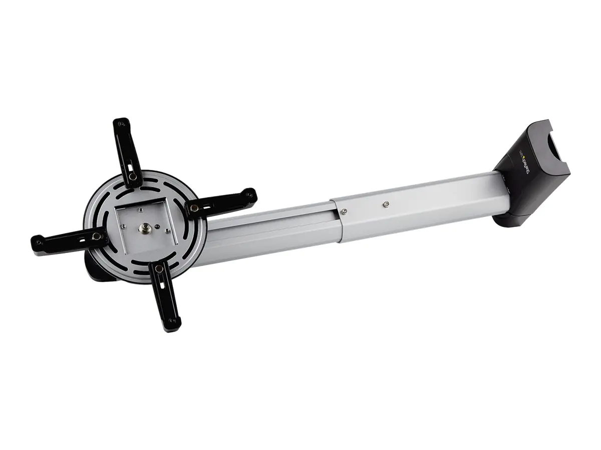StarTech Universal Projector Wall Mount, Projector Mount supports Short & Ultra Short Throw Projectors up to 33lb (15kg), Tilt/Swivel/Rotate, Adjustable height 16.5" to 27.7" from Wall - In-wall Cable Routing (PROJWALLMNT) - Klammer - einstellbarer Arm -