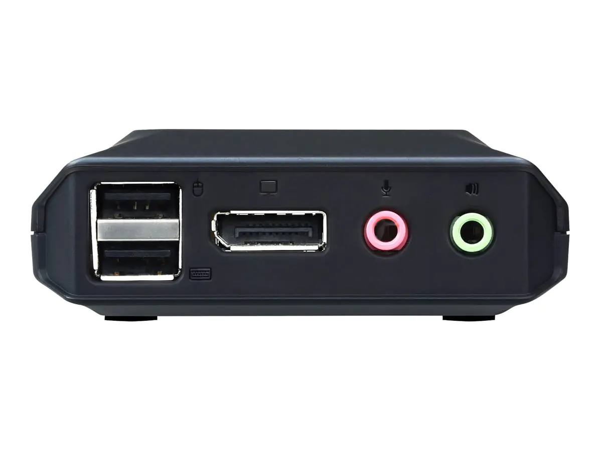 ATEN CS22DP - KVM-/Audio-/USB-Switch - 2 x KVM/Audio/USB - 1 lokaler Benutzer - Desktop