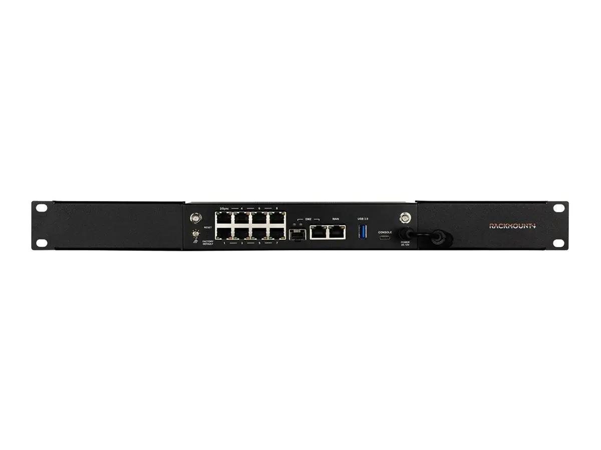 Rackmount.IT RM-CP-T6 - Montagesatz für Netzwerkgeräte - Rack montierbar - RAL 9005 - 1U - 48.3 cm (19")