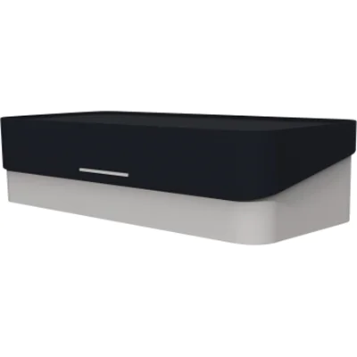 helit Tischorganizer the companion 22,5 x 5,6 x 10 cm (B x H x T) nicht gefüllt Kunststoff, recycelt schwarz/grau