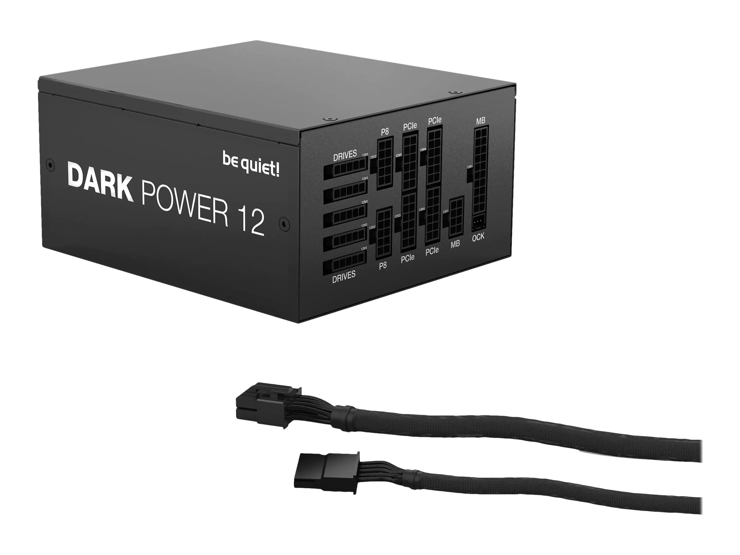be quiet! Dark Power 12 - Netzteil (intern) - ATX12V 2.52/ EPS12V 2.92 - 80 PLUS Titanium - Wechselstrom 100-240 V - 750 Watt - aktive PFC - Europa - Schwarz