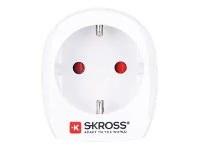 SKROSS Country Travel Adapter Europe to Australia/China - Adapter für Power Connector - CEE 7/7, Eurostecker (W) zu SAA AS 3112 (M) - Wechselstrom 100-250 V - 10 A - weiß - Australien, China