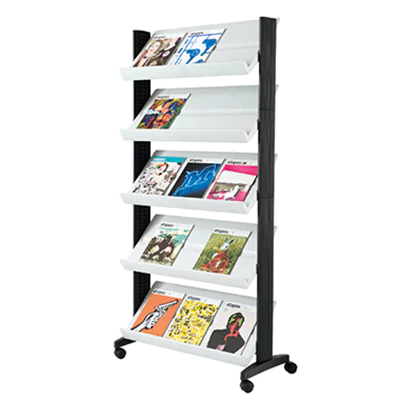 PAPERFLOW Prospektständer Uno 5Auflagen mobil grau - Bürokleinmaterial 255N.02
