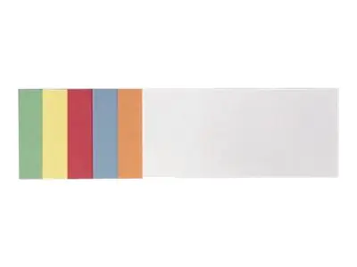 Franken GmbH FRANKEN - Moderationskarte - rechteckig - 9.5 x 20.5 cm - weiß, Gelb, Rot, grün, orange, Hellblau (Packung mit 250) UMZH 1020 99