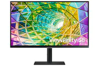 Samsung ViewFinity S8 S27A800NMP - S80A Series - LED-Monitor - 68 cm (27") - 3840 x 2160 4K @ 60 Hz - IPS - 300 cd/m² - 1000:1 - HDR10 - 5 ms - HDMI, DisplayPort - Schwarz