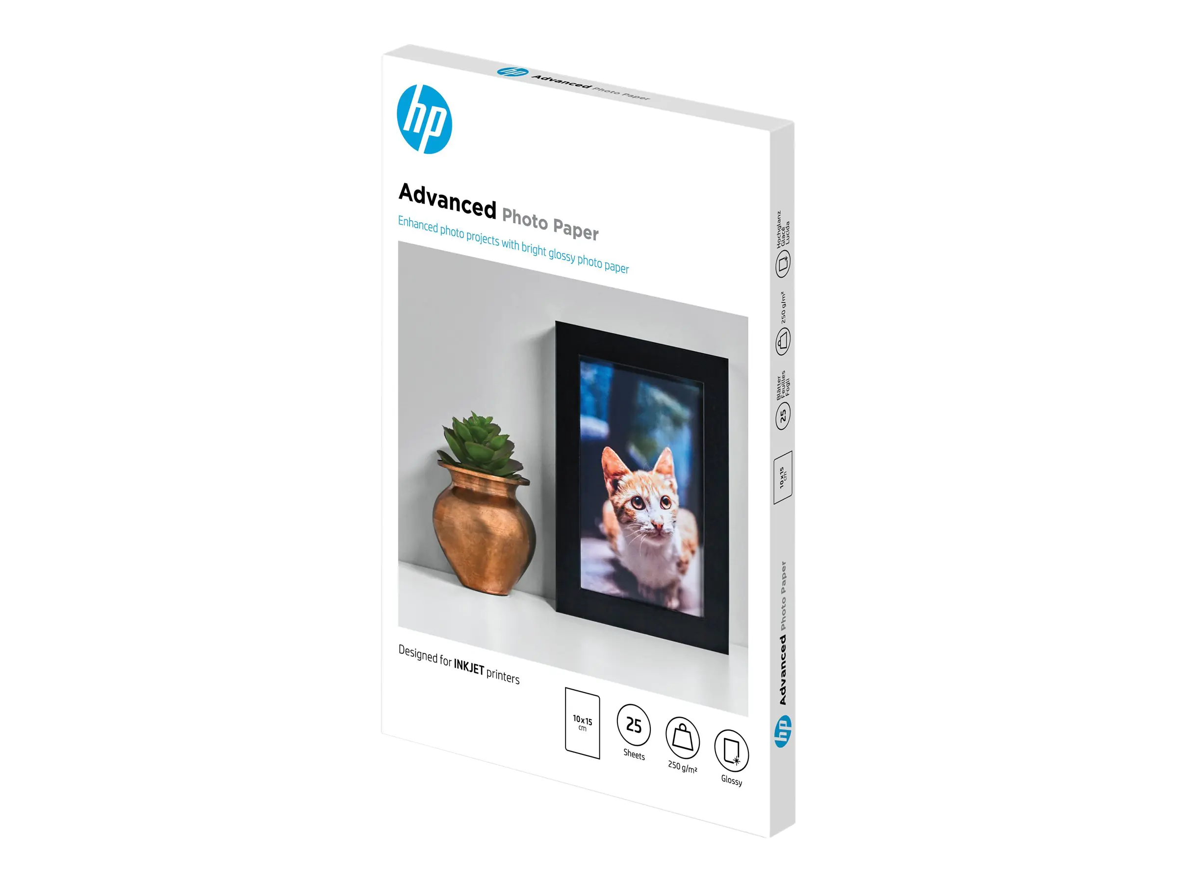 HP Fotopapier Q8691A 100 x 150 mm 250 g/m² für Tintenstrahldrucker glänzend 25 Blatt HP Fotopapier Q8691A 100 x 150 mm 250 g/m² für Tintenstrahldrucker glänzend 25 Blatt