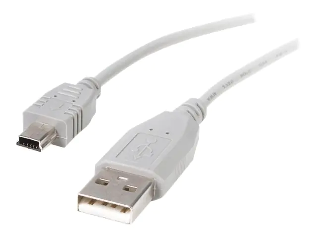 StarTech 15 cm Mini USB 2.0 A auf Mini B Kabel - USB-Kabel - USB (M) zu Mini-USB, Typ B (M) - USB 2.0 - 15 cm - Grau - für P/N: USB2002EXT2, USBEXTAA10BK, USBEXTAA3BK, USBEXTAA6BK, USBPLATE4