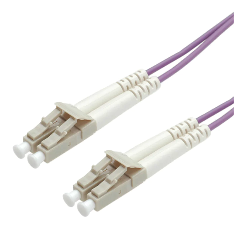 Roline - Patch-Kabel - LC Multi-Mode (M) zu LC Multi-Mode (M) - 10 m - Glasfaser - Duplex - 50/125 Mikrometer - OM4 - violett Roline - Patch-Kabel - LC Multi-Mode (M) zu LC Multi-Mode (M) - 10 m - Glasfaser - Duplex - 50/125 Mikrometer - OM4 - violett