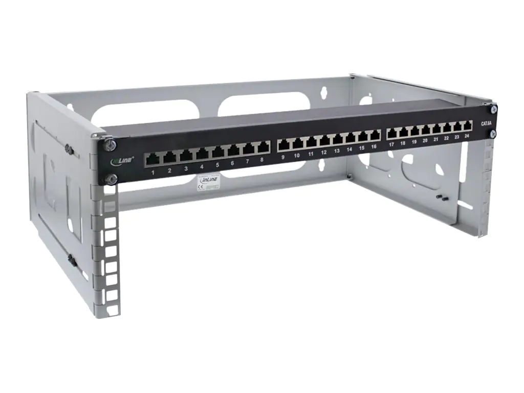InLine - Schrank - geeignet für Wandmontage - Hellgrau, RAL 7035 - 4U - 48.3 cm (19")