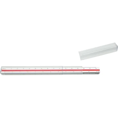 Möbius Ruppert Dreikantmaßstab 30cm 2farbig zweifarbige Hohlkehle 1 716300010