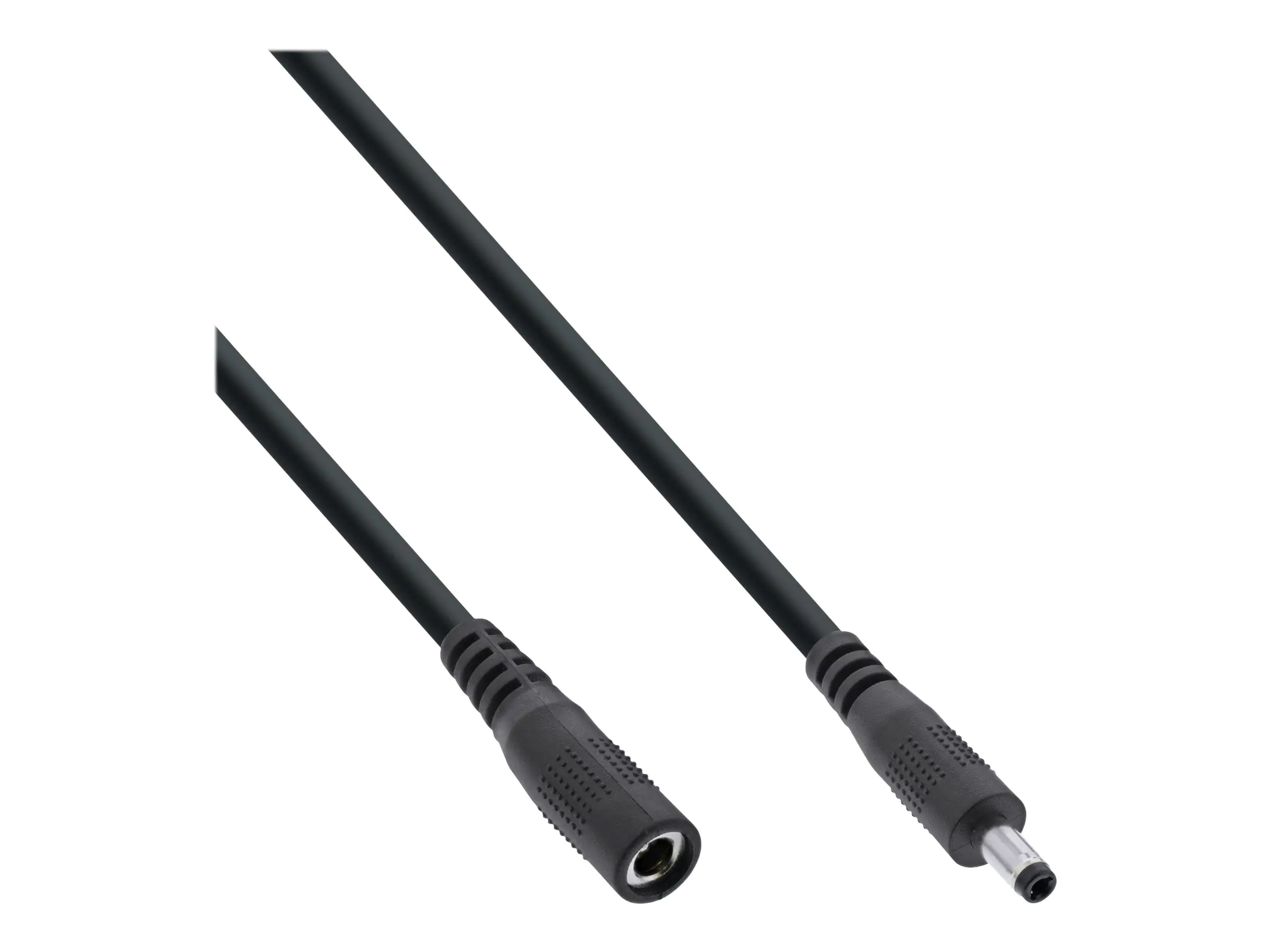 InLine - Spannungsversorgungs-Verlängerungskabel - DC-Buchse 4,0 mm (W) zu Gleichstromstecker 1,7 mm (M) - 12 - 24 V - 5 m - Schwarz