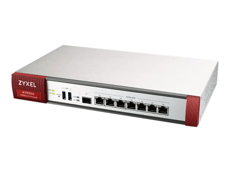 Zyxel ZyWALL ATP500 - Sicherheitsgerät - 1GbE - H.323, SIP - 1U - Cloud-verwaltet - Rack-montierbar