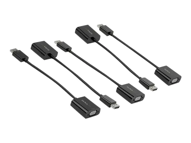 StarTech 5 Stück DisplayPort auf VGA Adapter - DisplayPort 1.2 auf VGA Aktiv Adapter - Digital DP auf Analog VGA Video Konverter Dongle - DP Stecker auf VGA Buchse Monitor Adapter (DP2VGA3X5) - Videoadapter - DisplayPort (M) zu HD-15 (VGA) (W) - DisplayPo