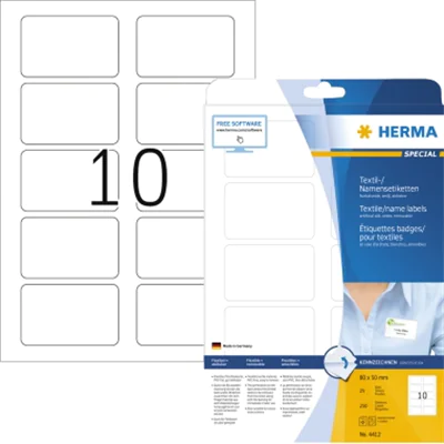 HERMA Namensetikett 4412 80x50mm weiß 250 St./Pack.