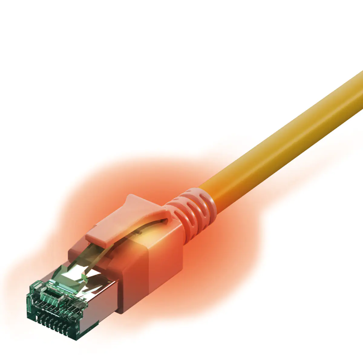 EasyLan ZVK CS1OYADAD0050 KupferPatchkabel Kat6A LED Kat 6a gesch.gelb 5 - Kabel - Netzwerk