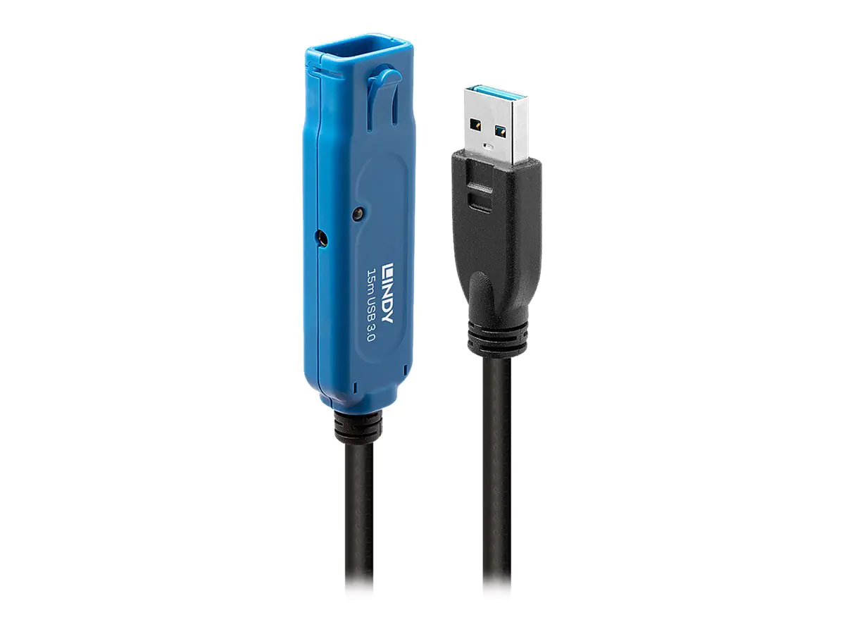 Lindy Pro - USB-Verlängerungskabel - USB Typ A (M) bis USB Typ A (W) eingerastet - USB 3.1 Gen1 - 15 m - aktiv