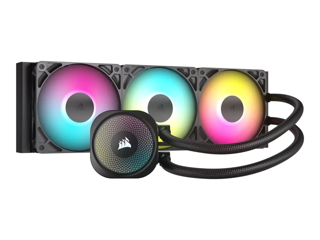 CORSAIR Nautilus 360 RS ARGB - Prozessor-Flüssigkeitskühlsystem - Kühlergröße: 360 mm - (für: LGA1851, LGA1700, AM5, AM4) - Kupfer - 120 mm