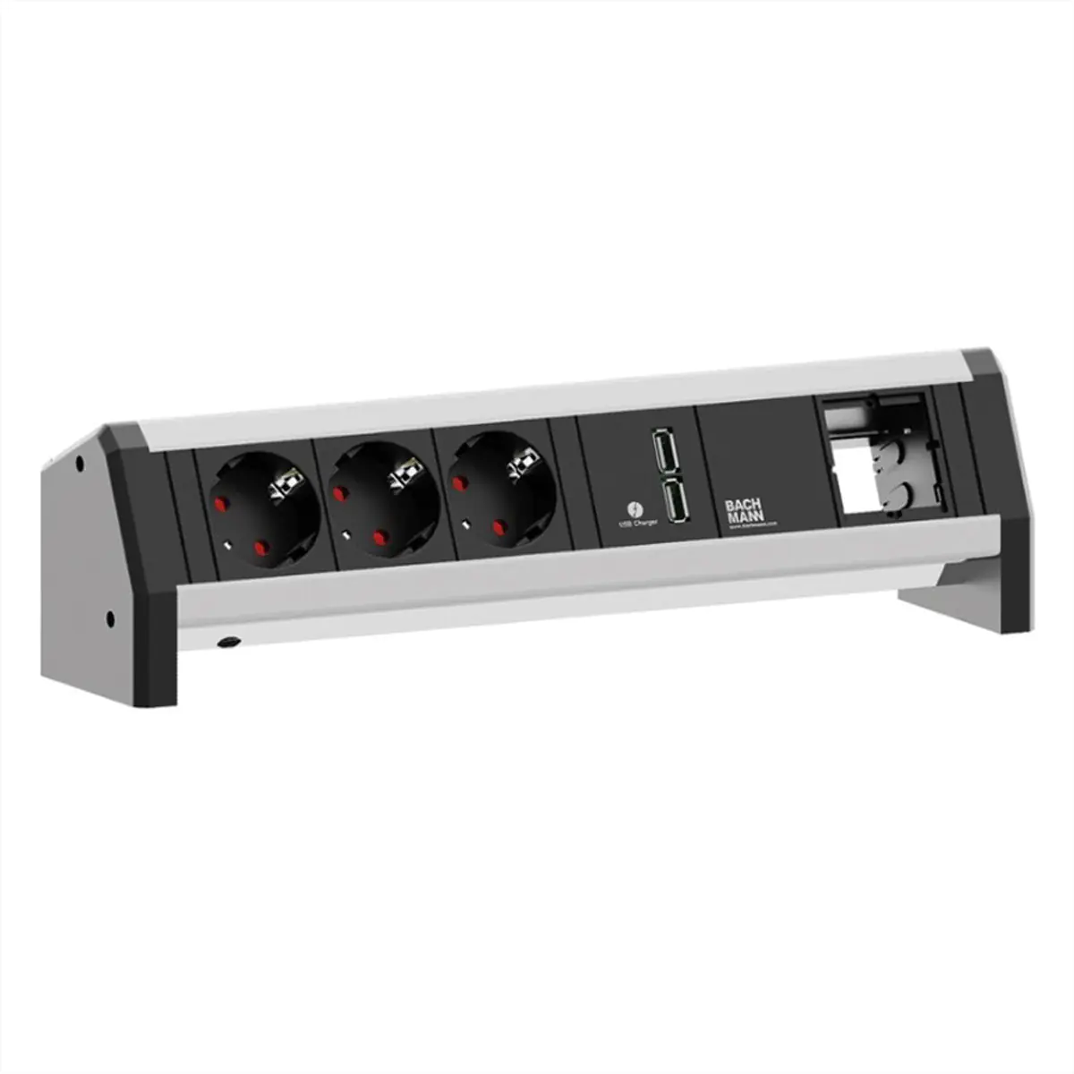 Bachmann DESK 3xSchutzkontakt 1xUSB Charger 1xABD