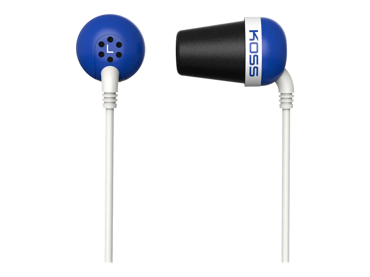 Koss PLUG - Ohrhörer - im Ohr - kabelgebunden - 3,5 mm Stecker - Geräuschisolierung - Blau Koss PLUG - Ohrhörer - im Ohr - kabelgebunden - 3,5 mm Stecker - Geräuschisolierung - Blau