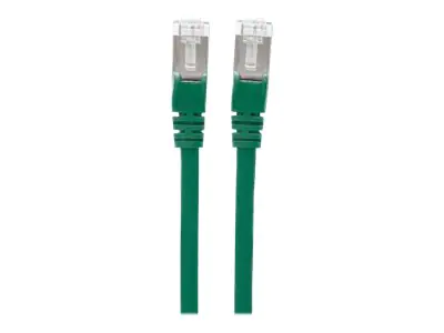 Intellinet Network Patch Cable, Cat6A, 10m, Green, Copper, S/FTP, LSOH / LSZH, PVC, RJ45, Gold Plated Contacts, Snagless, Booted, Polybag - Patch-Kabel (DTE) - RJ-45 (M) bis RJ-45 (M) - 10 m - SFTP, PiMF - CAT 6a - IEEE 802.3af - halogenfrei, geformt, ohn
