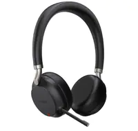 Yealink BH72 with Charging Stand - Headset-System - On-Ear - Bluetooth - kabellos - Adapter USB-C via Bluetooth - Geräuschisolierung - Schwarz - optimiert für UC